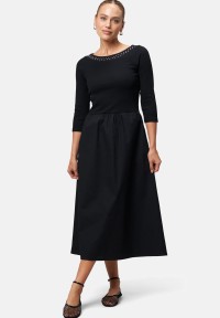 zero Midikleid A-Linie mit Nieten | Betty Barclay