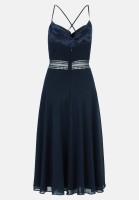 Vera Mont Cocktailkleid mit Wasserfallausschnitt