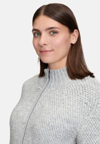 BETTY & CO Strick-Cardigan mit Reißverschluss