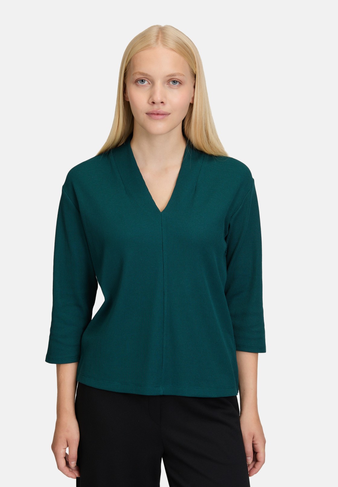 BETTY & CO Casual-Shirt mit V-Ausschnitt