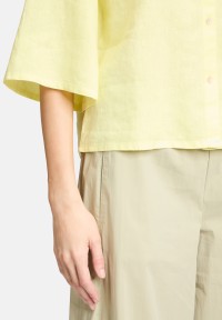 Cartoon Leinenbluse mit Kragen