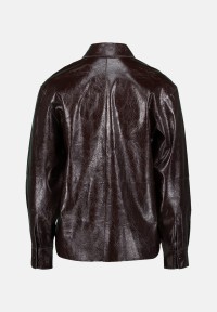 zero Hemdbluse im Lederlook Knopfleiste | Betty Barclay
