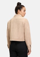 BETTY & CO Kunstleder-Jacke mit aufgesetzten Taschen