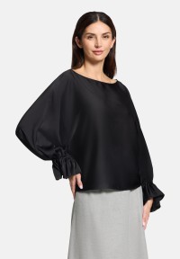 Betty Barclay Satin-Bluse mit U-Boot-Ausschnitt