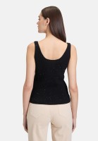 Cartoon Strick-Top im Glitzer-Look