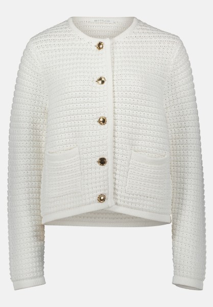 BETTY & CO Strick-Cardigan mit Knopfleiste
