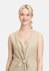 Cartoon Leinenkleid mit Cut-Outs