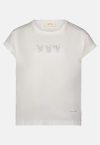Cartoon Printshirt mit Ärmelaufschlag