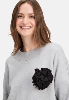 Cartoon Strickpullover mit Rundhalsausschnitt