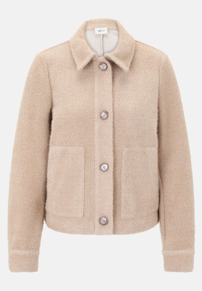 Cartoon Casual-Jacke mit aufgesetzten Taschen