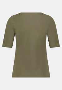 Cartoon Basic Shirt mit Rundhalsausschnitt