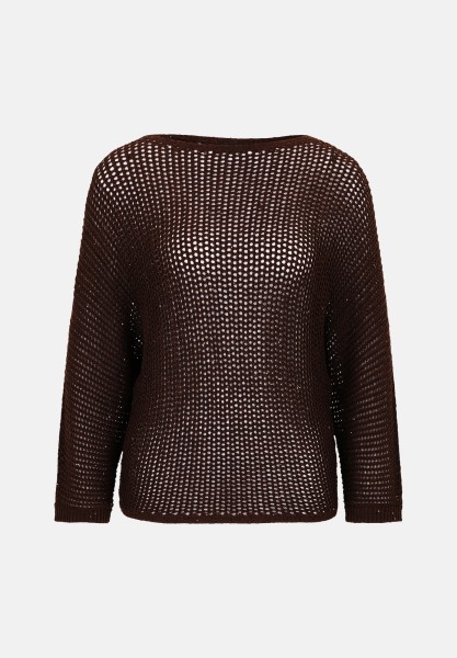 zero Lochstrick-Pullover mit Glitzersteinen | Betty Barclay