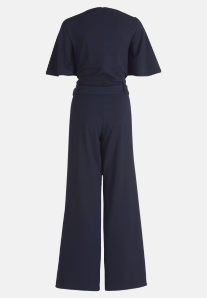Vera Mont Jumpsuit mit gekräuseltem Ausschnitt