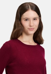 Cartoon Kaschmir-Pullover mit Rundhalsausschnitt
