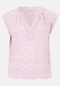 Cartoon Casual-Bluse mit Muster