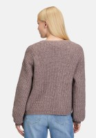 Cartoon Strick-Cardigan mit Taschen