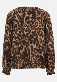 Cartoon Casual-Bluse mit Muster