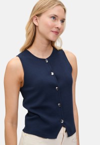 BETTY & CO Strickweste mit Knopfleiste
