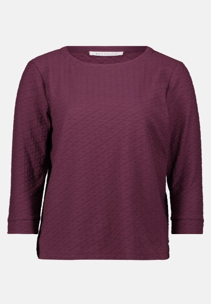 BETTY & CO Strukturshirt mit Rundhalsausschnitt