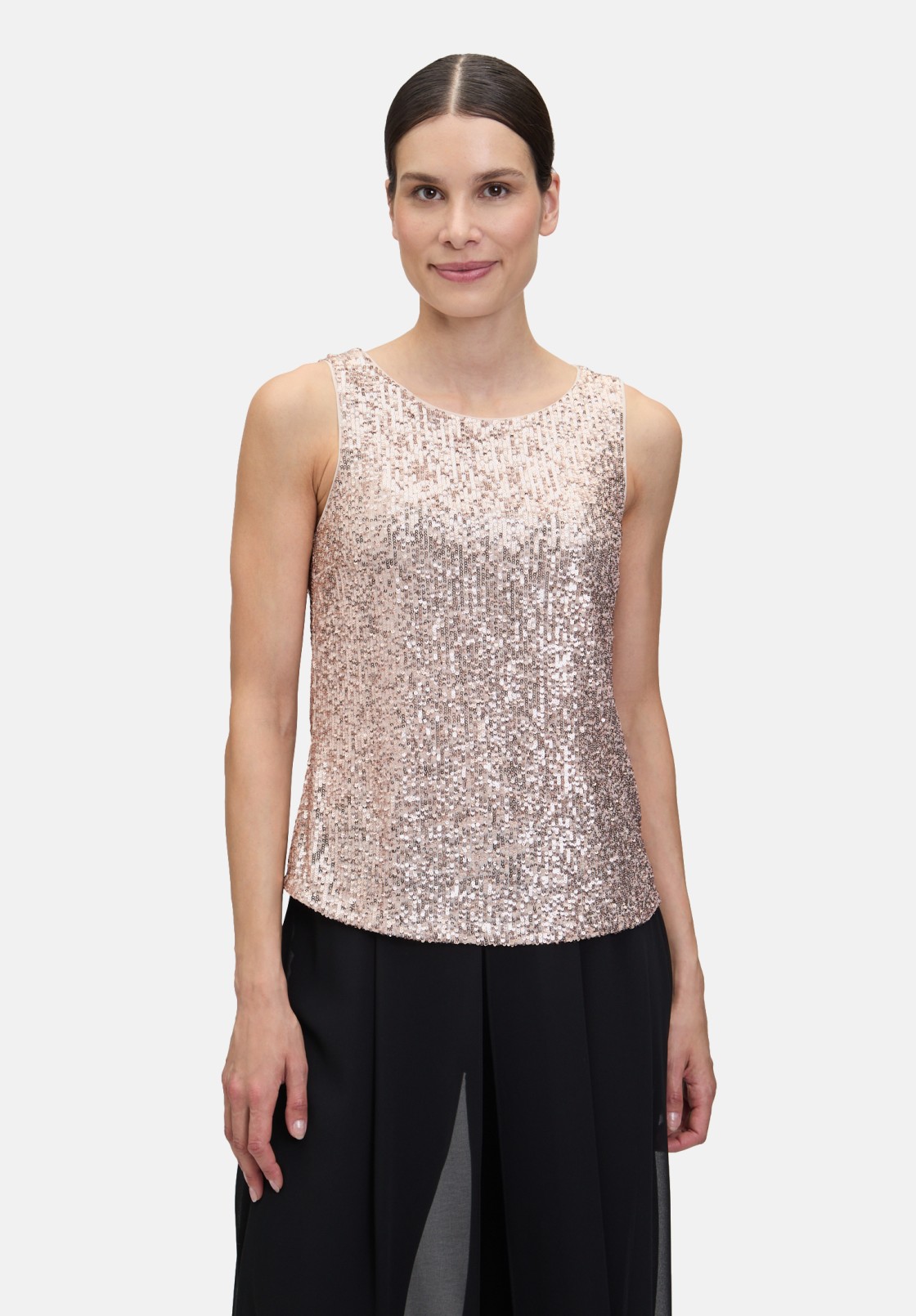 Vera Mont Pailletten-Top ohne Arm