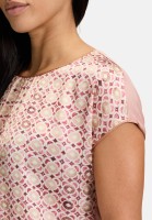 Cartoon Blusenshirt mit Print