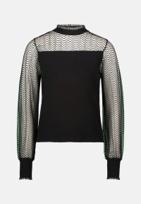 zero Pullover mit transparenten Ärmeln | Betty Barclay