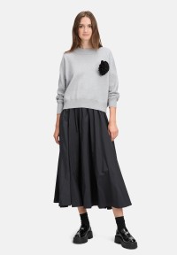 Cartoon Strickpullover mit Rundhalsausschnitt