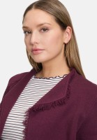 Cartoon Strick-Cardigan mit Fransen