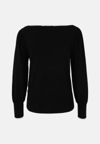 zero Feinstrickpullover mit Kontrastpaspel | Betty Barclay