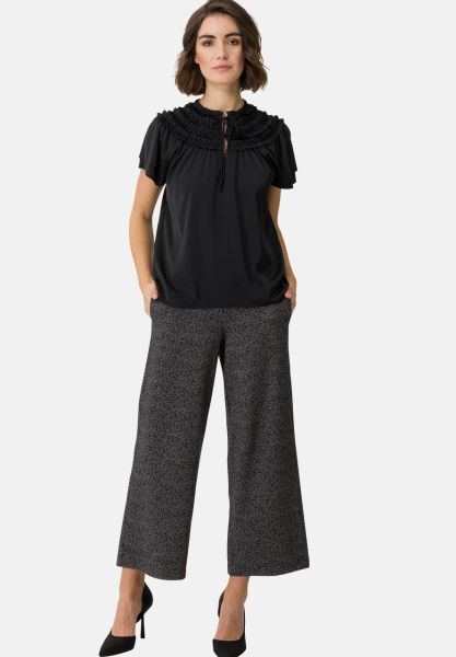 zero Satin Bluse mit Rüschen | Betty Barclay