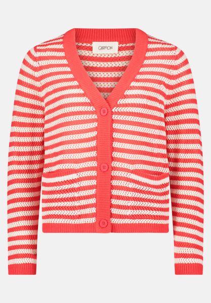 Cartoon Strick-Cardigan mit Knopfleiste
