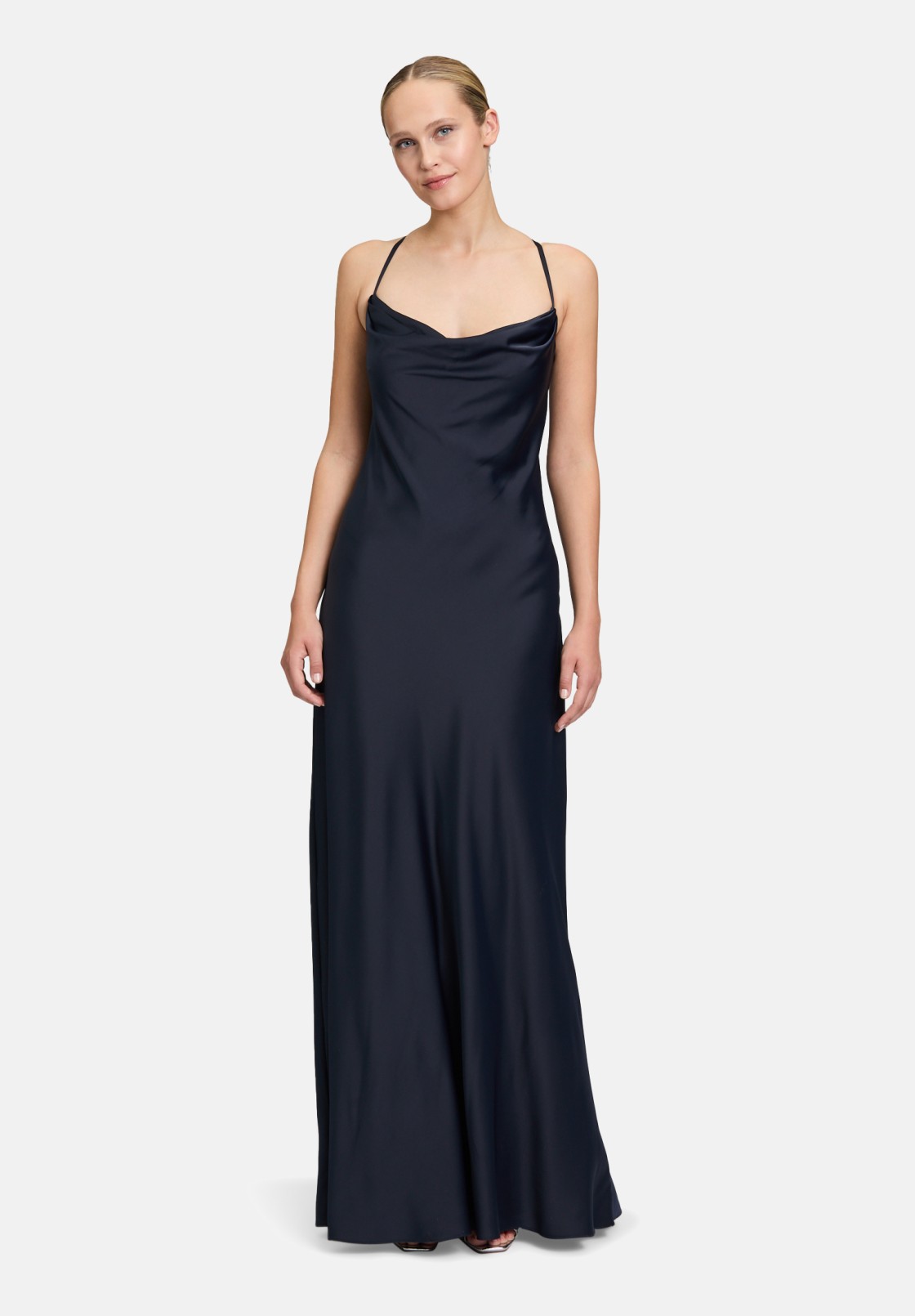 Vera Mont Abendkleid mit Wasserfallausschnitt