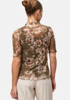zero Mesh-Blumen-Shirt mit hohem Kragen | Betty Barclay