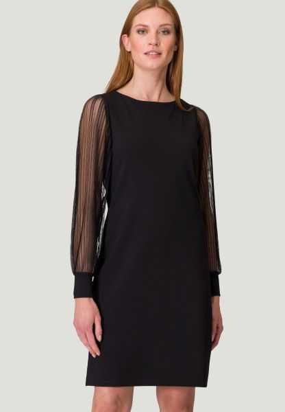 Zero Pulloverkleid schwarz-wollwei\u00df Streifenmuster Casual-Look Mode Kleider Pulloverkleider 