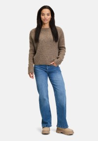 Cartoon Basic-Pullover mit Rundhalsausschnitt