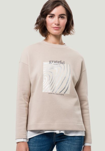 zero Sweatshirt mit Frontprint FRONT