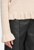 Cartoon Strickpullover mit Stehkragen