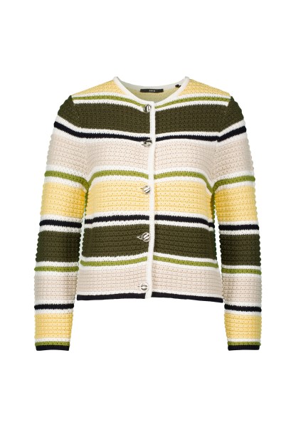 zero Strickjacke gestreift mit Knopfleiste | Betty Barclay