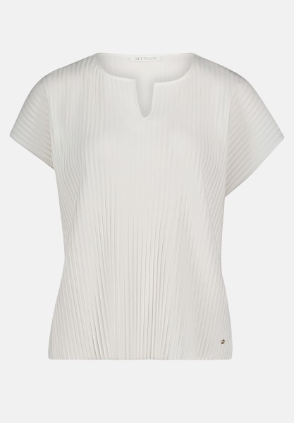 BETTY & CO Kurzarm-Shirt mit Plissee
