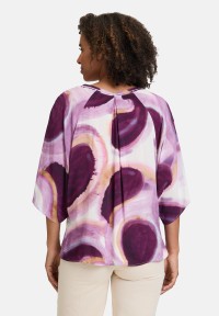Cartoon Casual-Bluse mit Muster