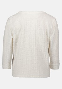 BETTY & CO Strukturshirt mit Rundhalsausschnitt