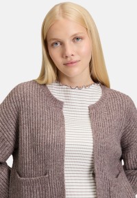 Cartoon Strick-Cardigan mit Taschen