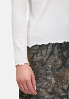 Cartoon Langarm-Shirt mit Kragen