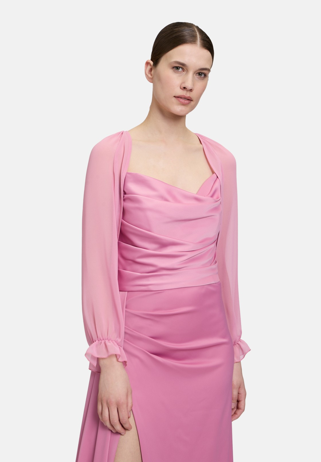 Vera Mont Bolero-Jacke mit gekräuseltem Ausschnitt