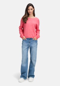 Cartoon Strickpullover mit Rundhalsausschnitt