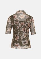 zero Mesh-Blumen-Shirt mit hohem Kragen | Betty Barclay