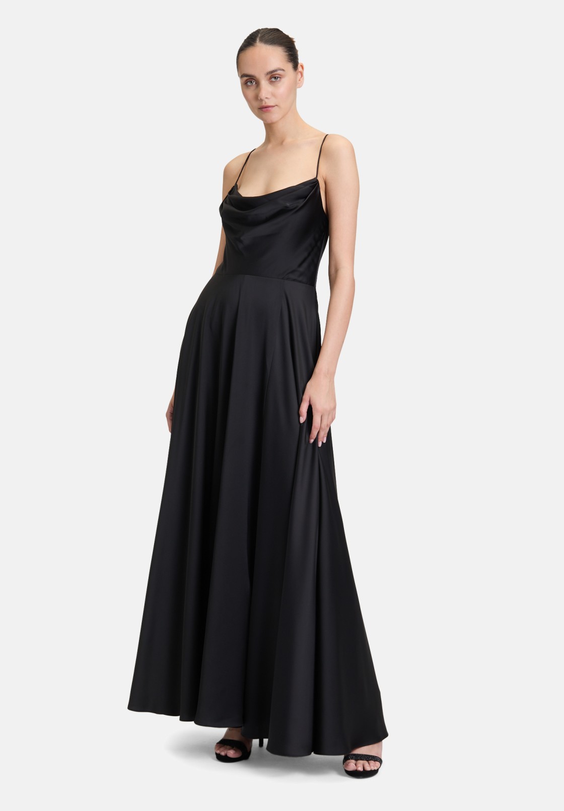 Vera Mont Abendkleid mit Wasserfallausschnitt