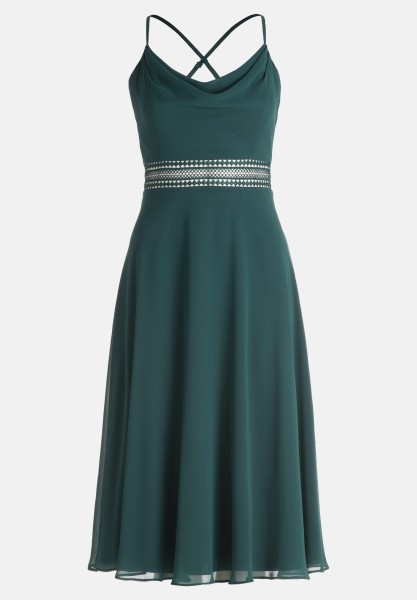 Vera Mont Cocktailkleid mit Wasserfallausschnitt