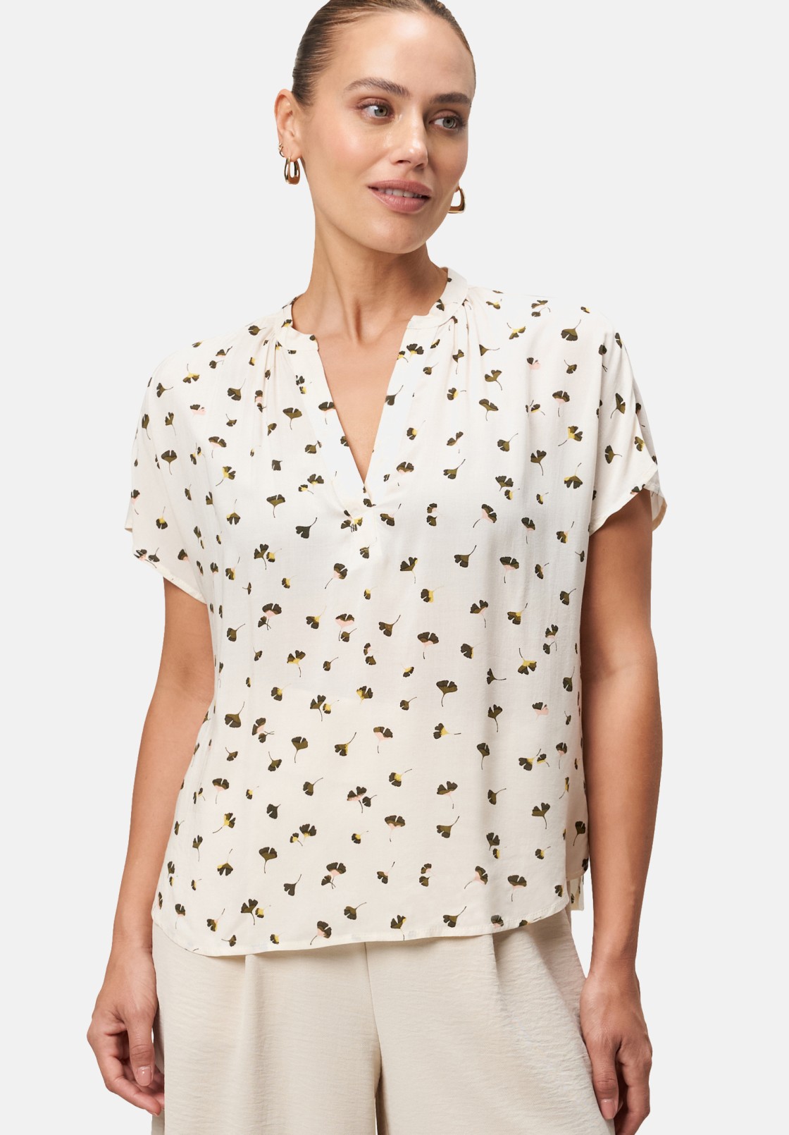 zero Bluse mit Blätterdruck | Betty Barclay