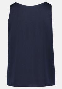 Vera Mont Satin-Bluse mit V-Ausschnitt
